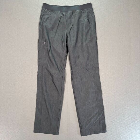 FIGS Axim Cargo Scrub Pants Men Large Grey Classic Fit Moisture Wicking Straight - Picture 1 of 14